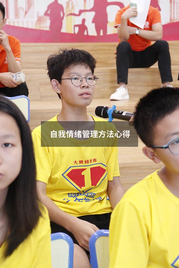 自我情绪管理方法心得