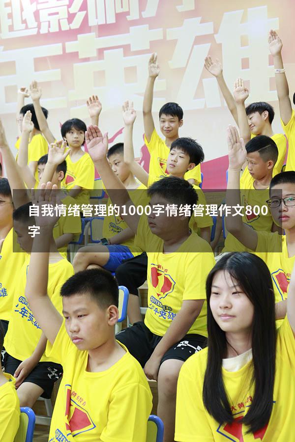 自我情绪管理的1000字（情绪管理作文800字）