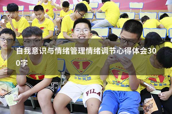 自我意识与情绪管理（情绪调节心得体会300字）