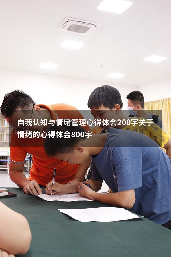 自我认知与情绪管理心得体会200字（关于情绪的心得体会800字）