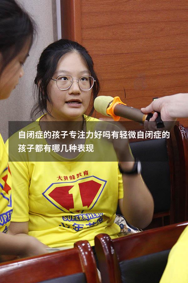 自闭症的孩子专注力好吗（有轻微自闭症的孩子都有哪几种表现）
