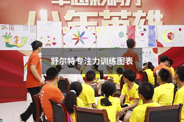 舒尔特专注力训练图表