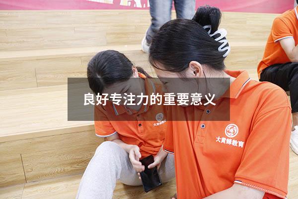 良好专注力的重要意义