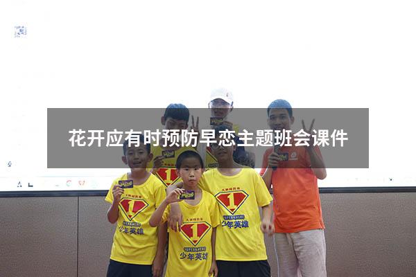 花开应有时预防早恋主题班会课件