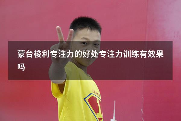 蒙台梭利专注力的好处（专注力训练有效果吗）