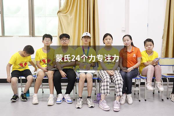 蒙氏24个力专注力