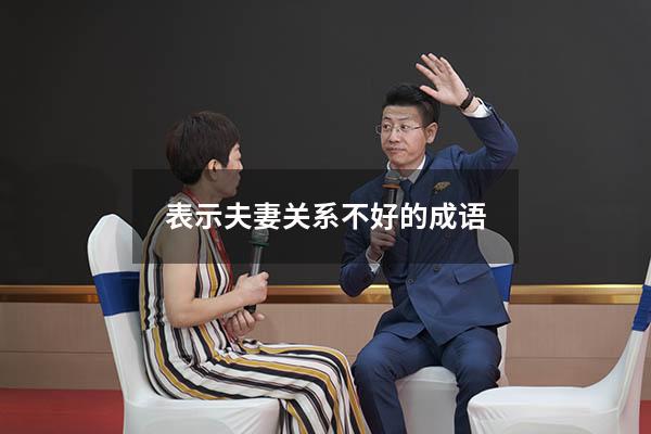 表示夫妻关系不好的成语