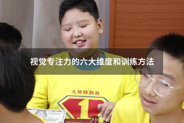 视觉专注力的六大维度和训练方法