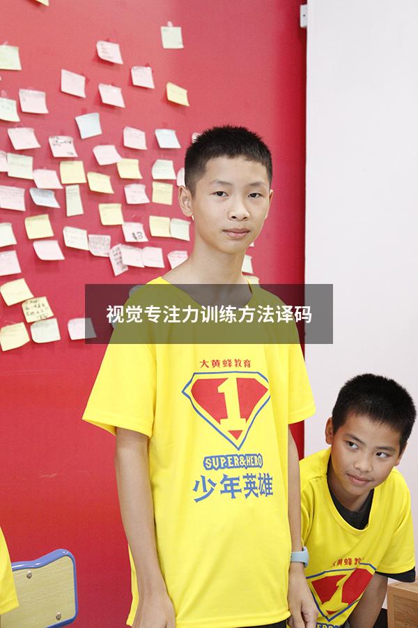 视觉专注力训练方法译码