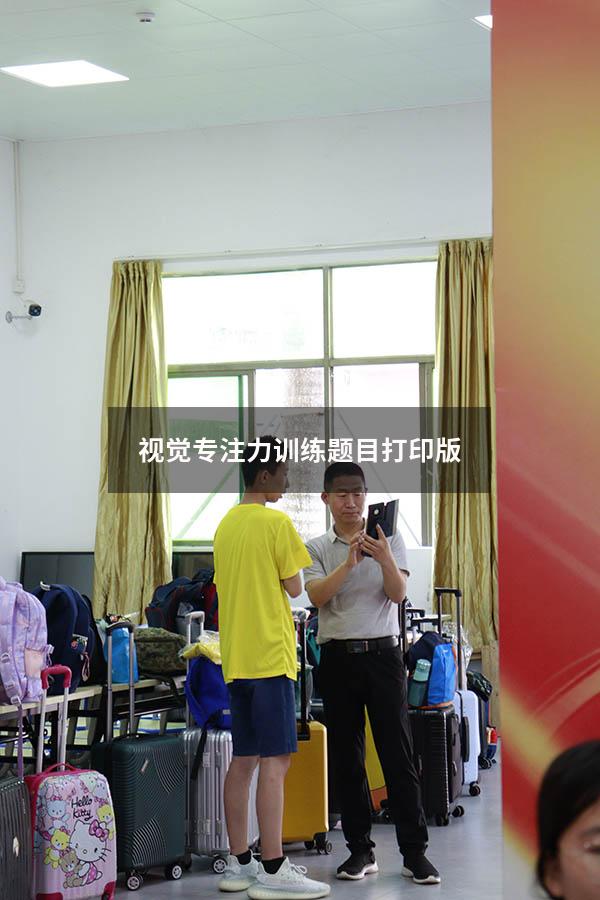 视觉专注力训练题目打印版