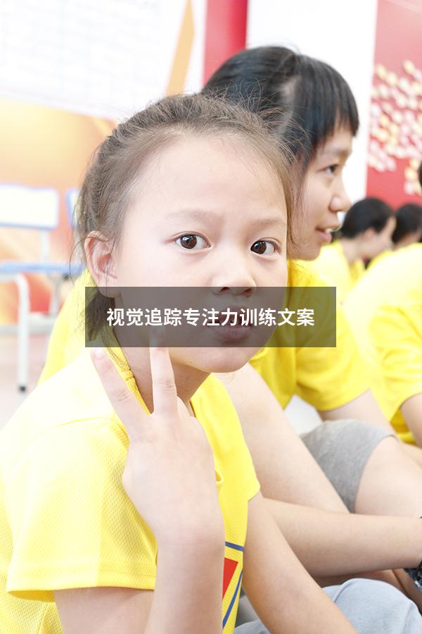 视觉追踪专注力训练文案