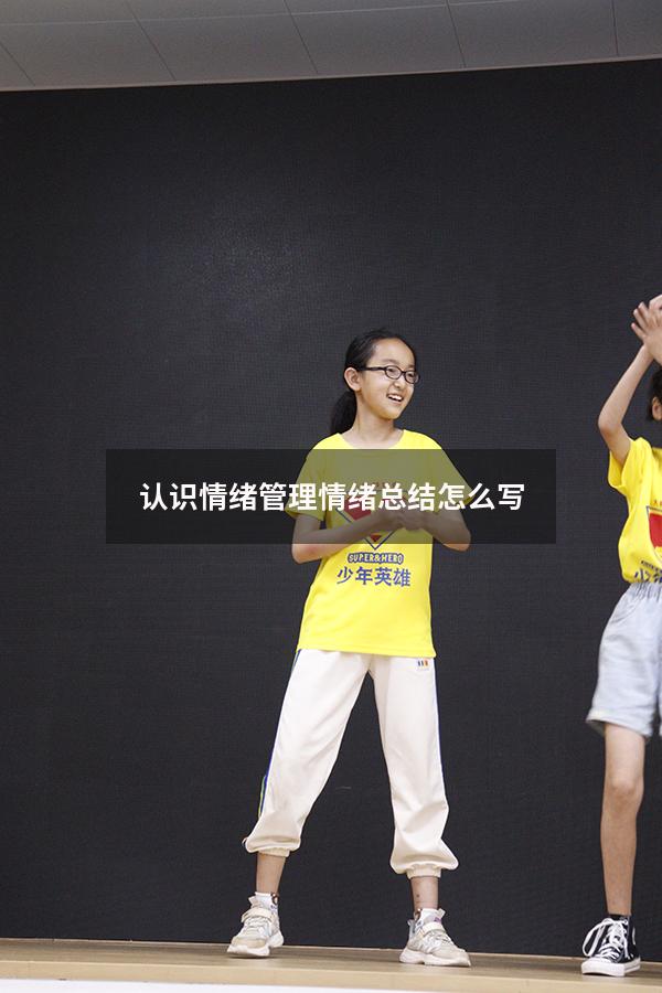 认识情绪管理情绪总结怎么写