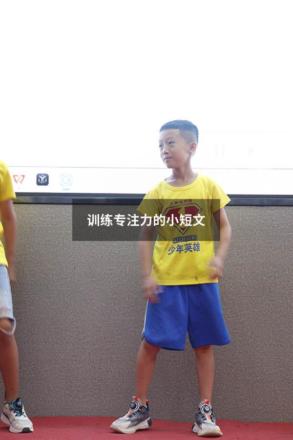 训练专注力的小短文