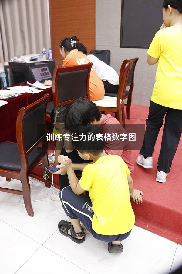 训练专注力的表格数字图