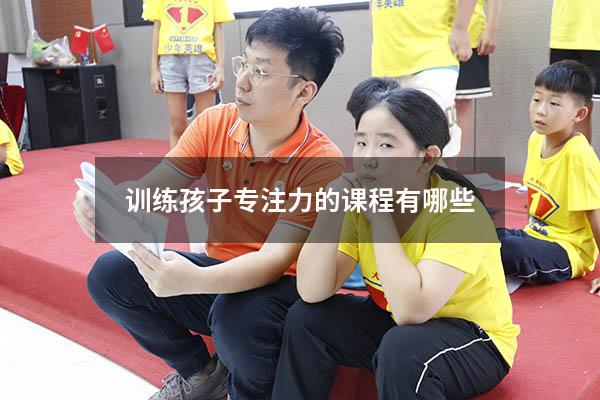 训练孩子专注力的课程有哪些