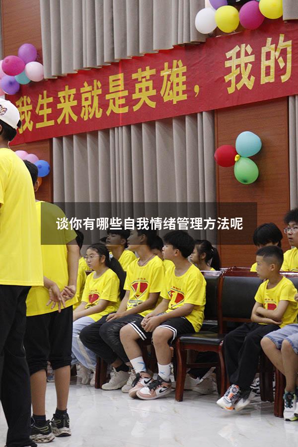 谈你有哪些自我情绪管理方法呢