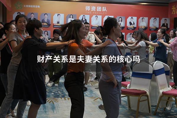 财产关系是夫妻关系的核心吗