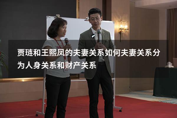 贾琏和王熙凤的夫妻关系如何（夫妻关系分为人身关系和财产关系）