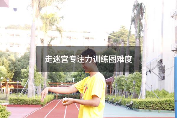 走迷宫专注力训练图难度