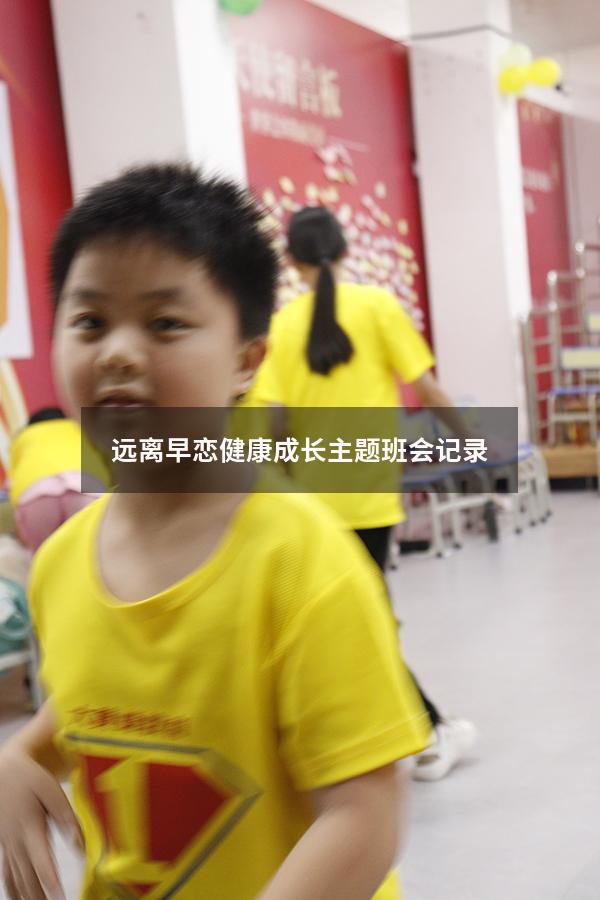 远离早恋健康成长主题班会记录