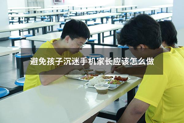 避免孩子沉迷手机家长应该怎么做