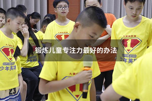 锻炼儿童专注力最好的办法