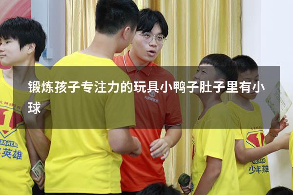 锻炼孩子专注力的玩具小鸭子肚子里有小球