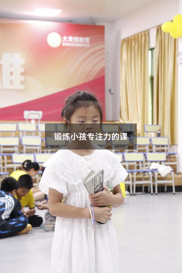 锻炼小孩专注力的课