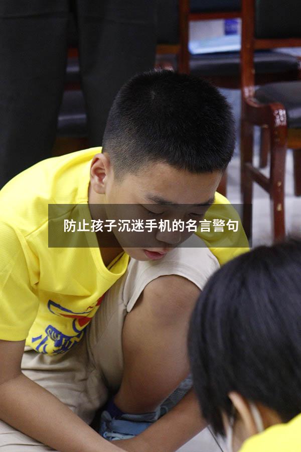 防止孩子沉迷手机的名言警句