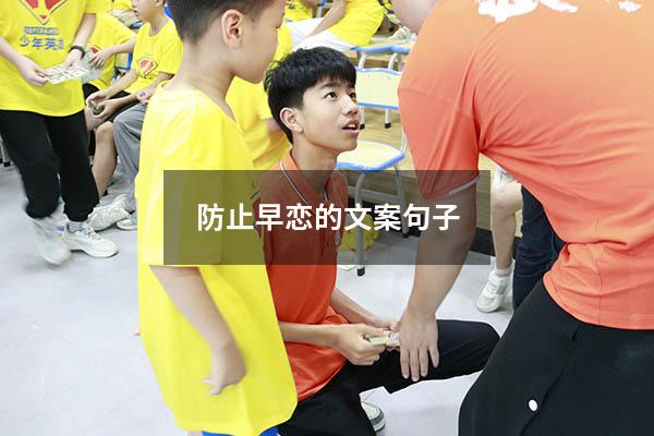 防止早恋的文案句子