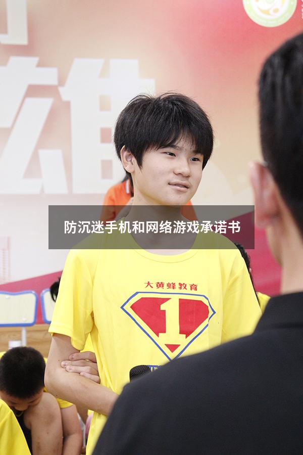 防沉迷手机和网络游戏承诺书
