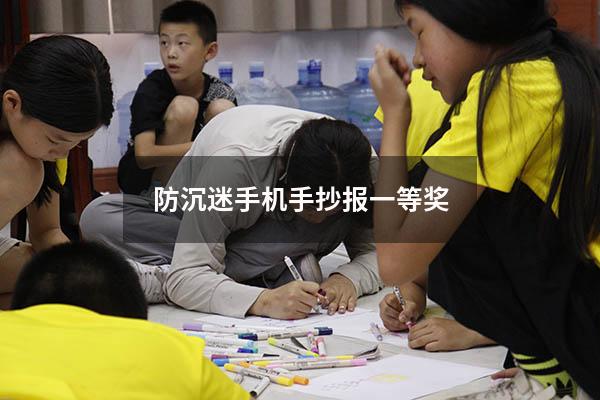 防沉迷手机手抄报一等奖