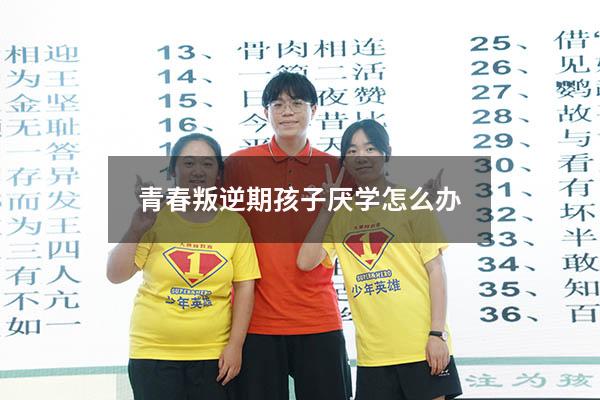 青春叛逆期孩子厌学怎么办