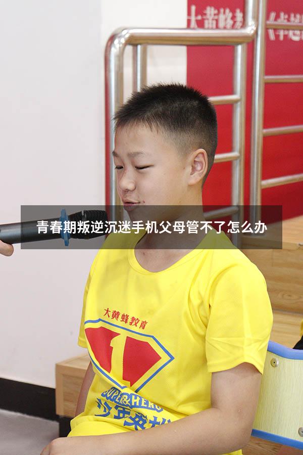 青春期叛逆沉迷手机父母管不了怎么办