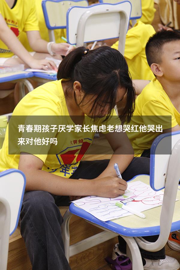 青春期孩子厌学家长焦虑老想哭红他哭出来对他好吗