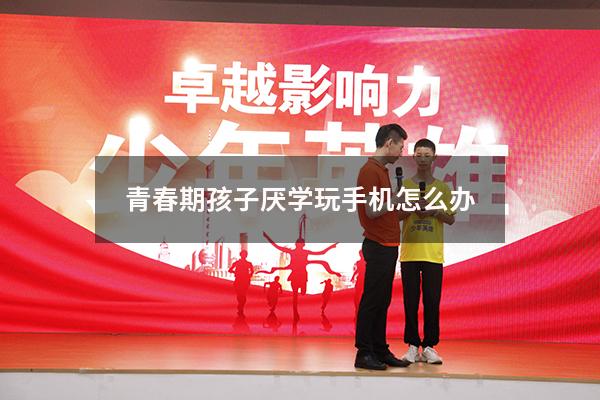 青春期孩子厌学玩手机怎么办