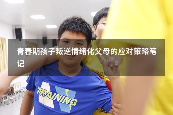 青春期孩子叛逆情绪化父母的应对策略笔记