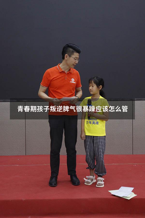 青春期孩子叛逆脾气很暴躁应该怎么管
