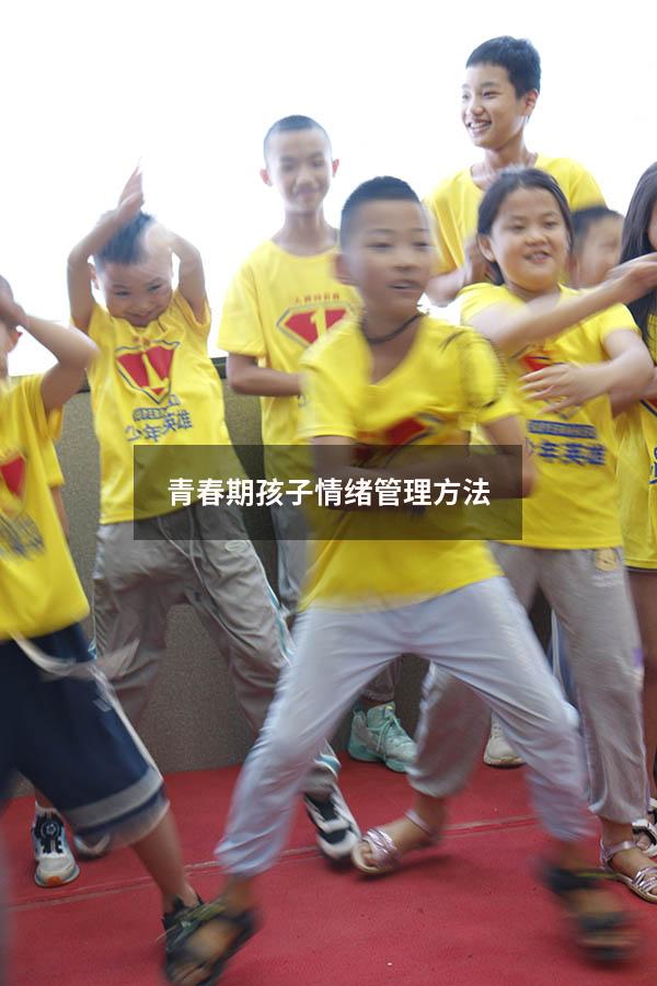 青春期孩子情绪管理方法