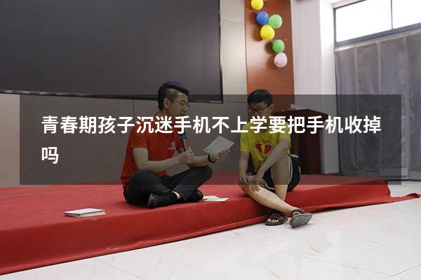 青春期孩子沉迷手机不上学要把手机收掉吗