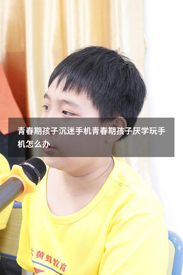 青春期孩子沉迷手机（青春期孩子厌学玩手机怎么办）
