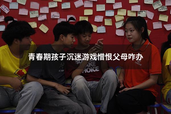 青春期孩子沉迷游戏憎恨父母咋办