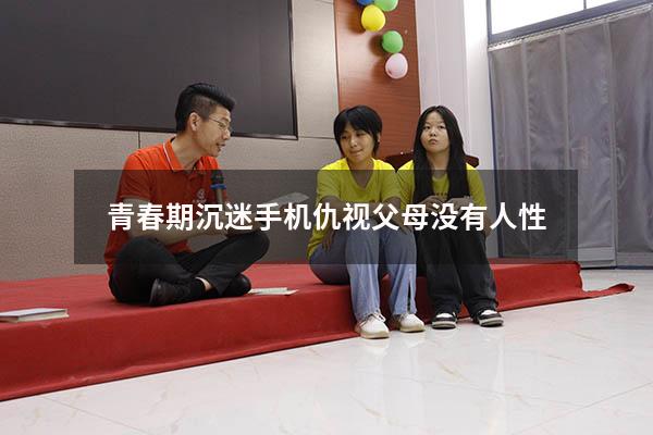 青春期沉迷手机仇视父母没有人性