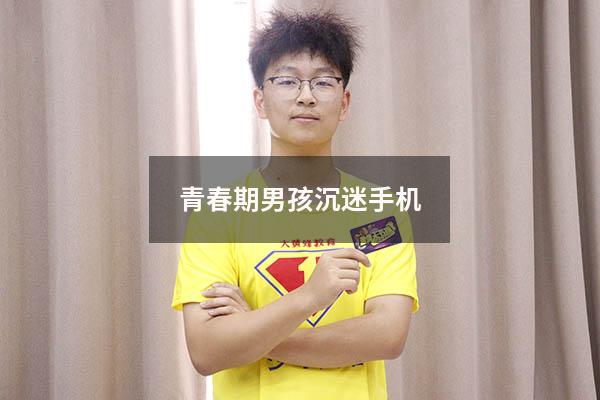 青春期男孩沉迷手机