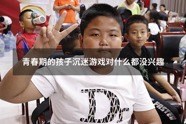 青春期的孩子沉迷游戏对什么都没兴趣