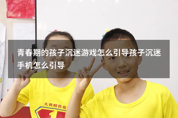 青春期的孩子沉迷游戏怎么引导（孩子沉迷手机怎么引导）