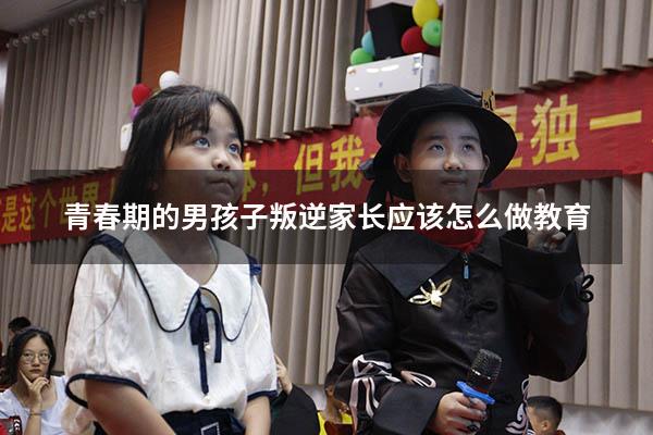 青春期的男孩子叛逆家长应该怎么做教育