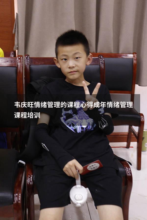 韦庆旺情绪管理的课程心得（成年情绪管理课程培训）