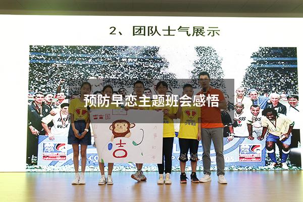 预防早恋主题班会感悟