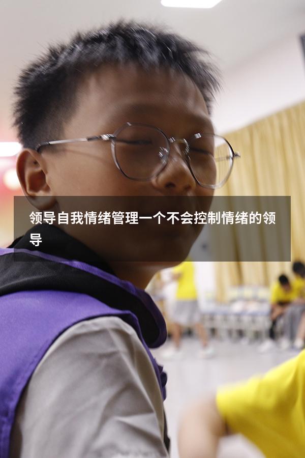 领导自我情绪管理（一个不会控制情绪的领导）